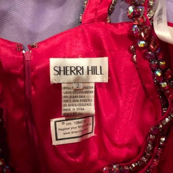 Sherri Hill Prom Dress - Size 2 - Fuchsia - Picture 4 of 9